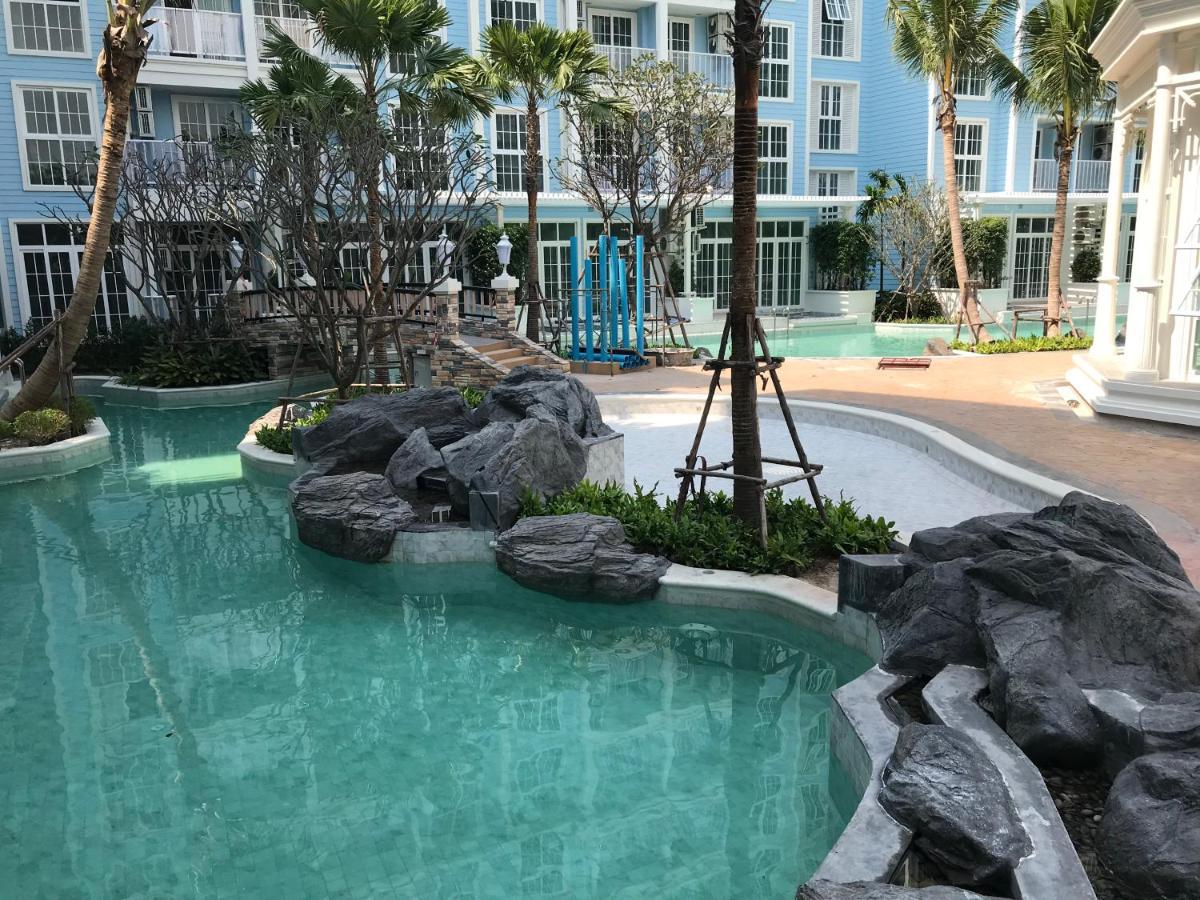 Grand Florida芭提雅带免费游泳池温泉和健身房和办公区水上花园公寓e208 Na Chom Thian Eksteriør billede