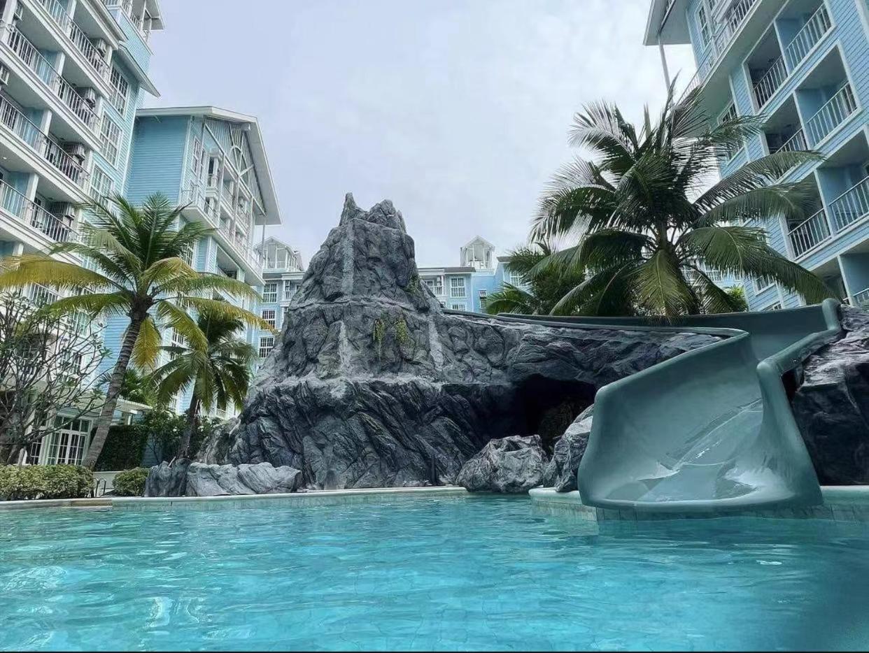 Grand Florida芭提雅带免费游泳池温泉和健身房和办公区水上花园公寓e208 Na Chom Thian Eksteriør billede